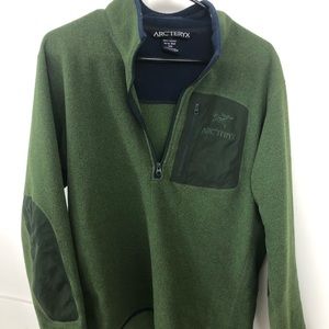 Arc'teryx Men's Green Half-Zip Fleece / Size M
